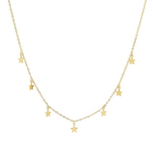 Choker argint placat cu aur galben cu stele DiAmanti ALCH0028NY-AS (Argint 925‰ 2,6 g.)
